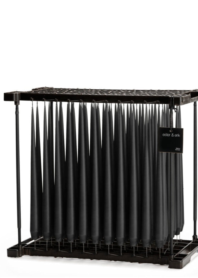 Black Velvet Taper Candle - Ester & Erik