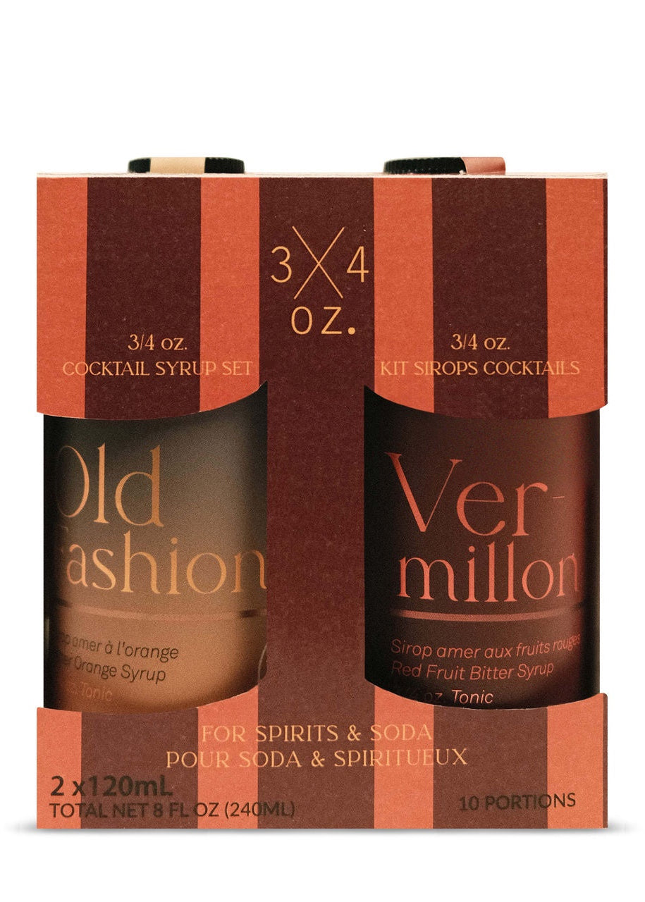 Old Fashioned and Vermillion Syrup Set