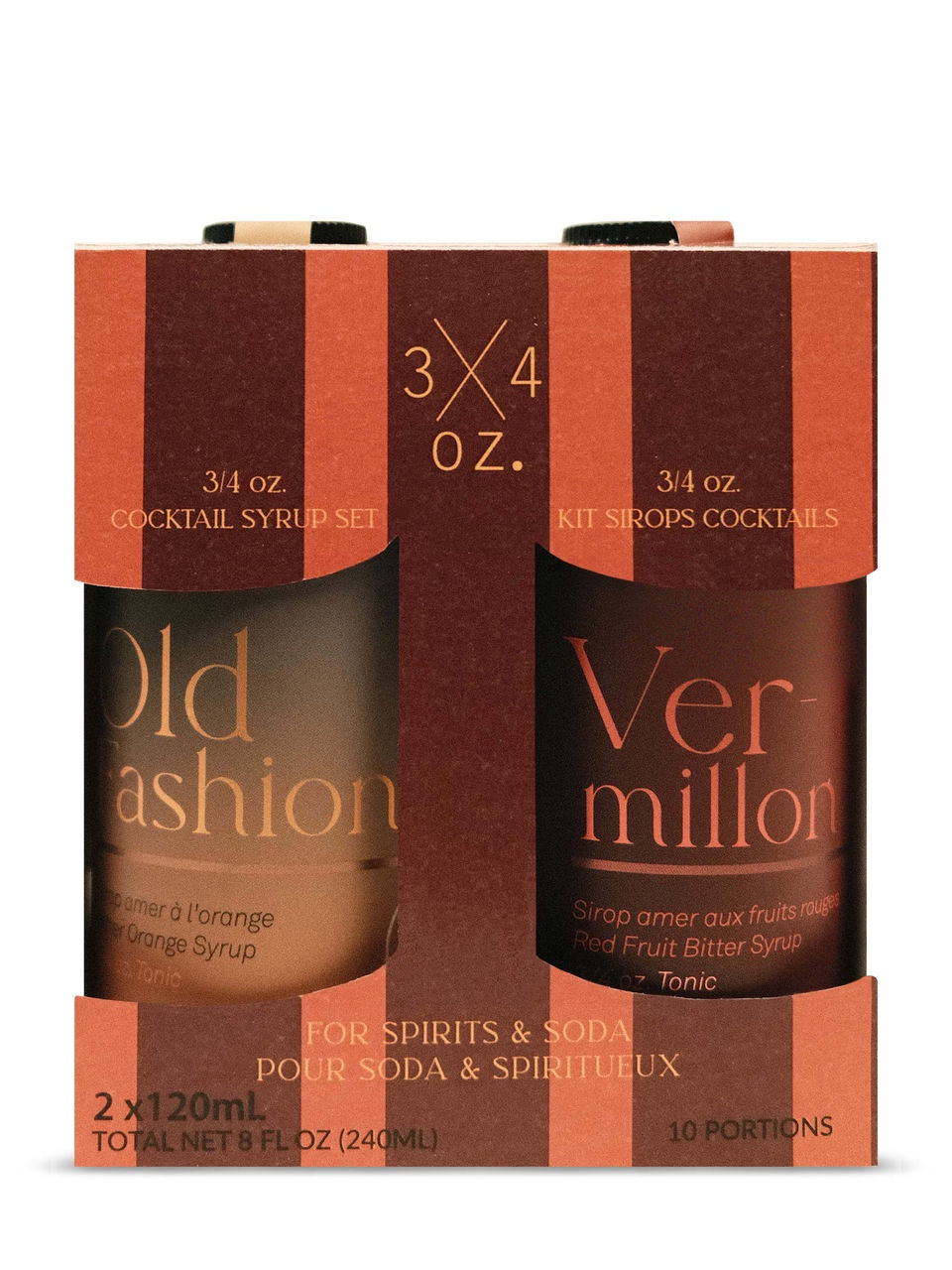 Old Fashioned and Vermillion Syrup Set