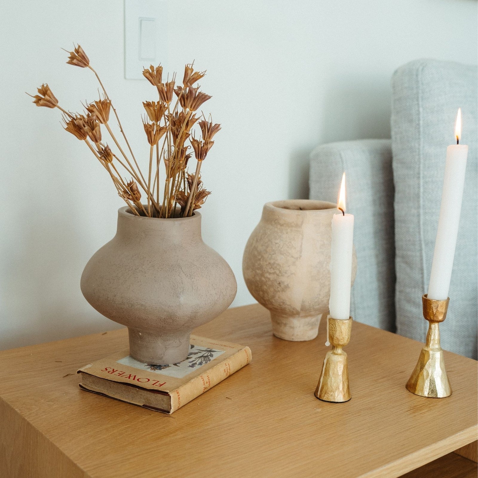 Zora Candlesticks - Gold