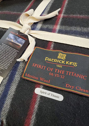 Spirit of the Titanic - Merino Wool Tartan Blanket