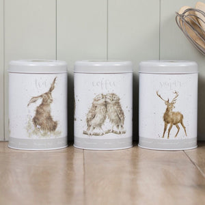 Wrendale Canisters Grey - Tea, Coffee & Sugar Set
