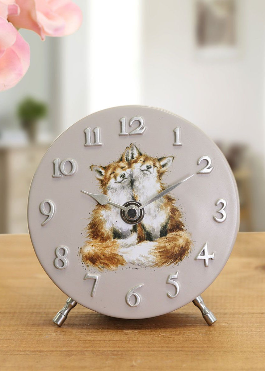 Wrendale "Foxes" Mantle Clock