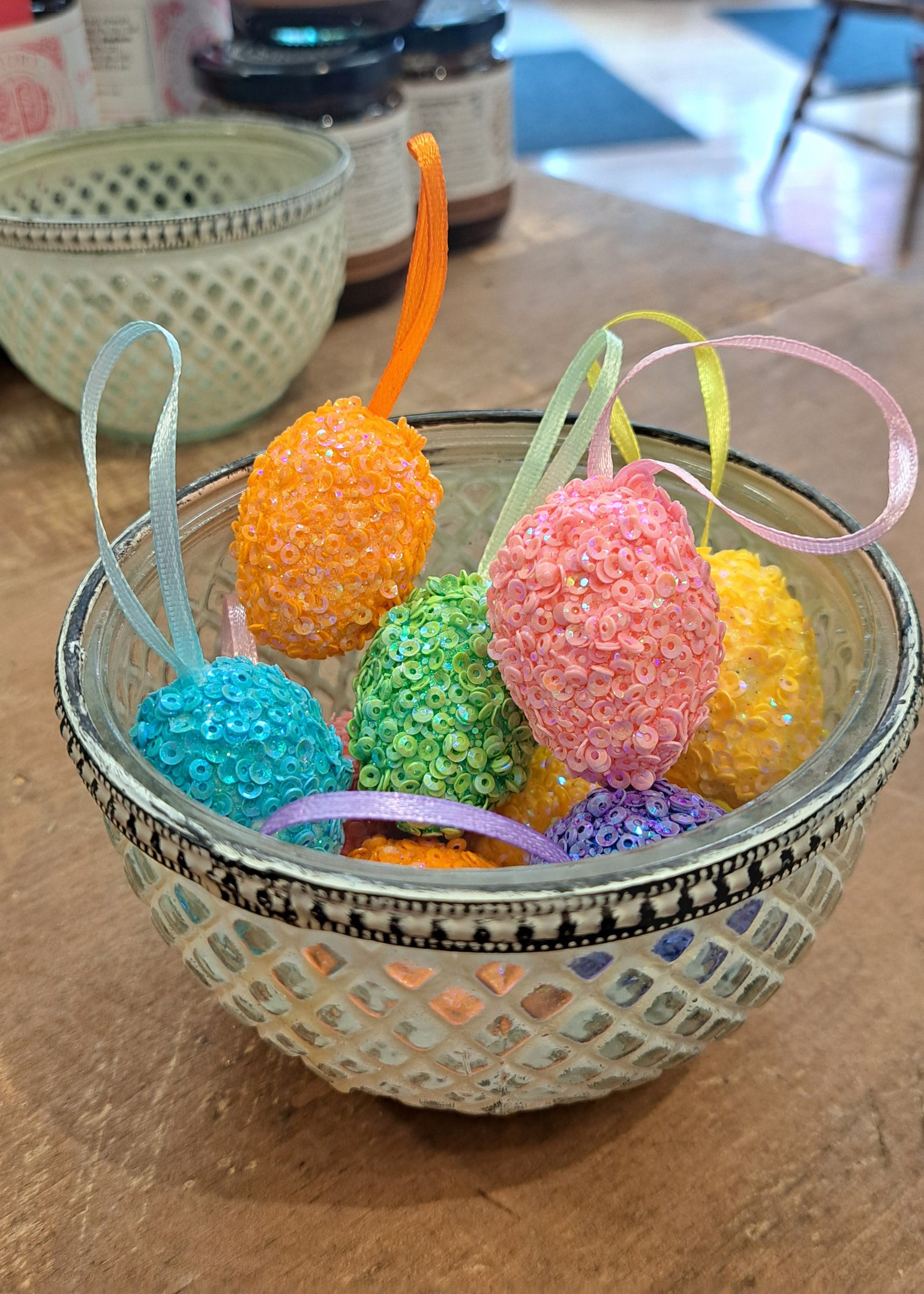 Sequinned Easter Egg