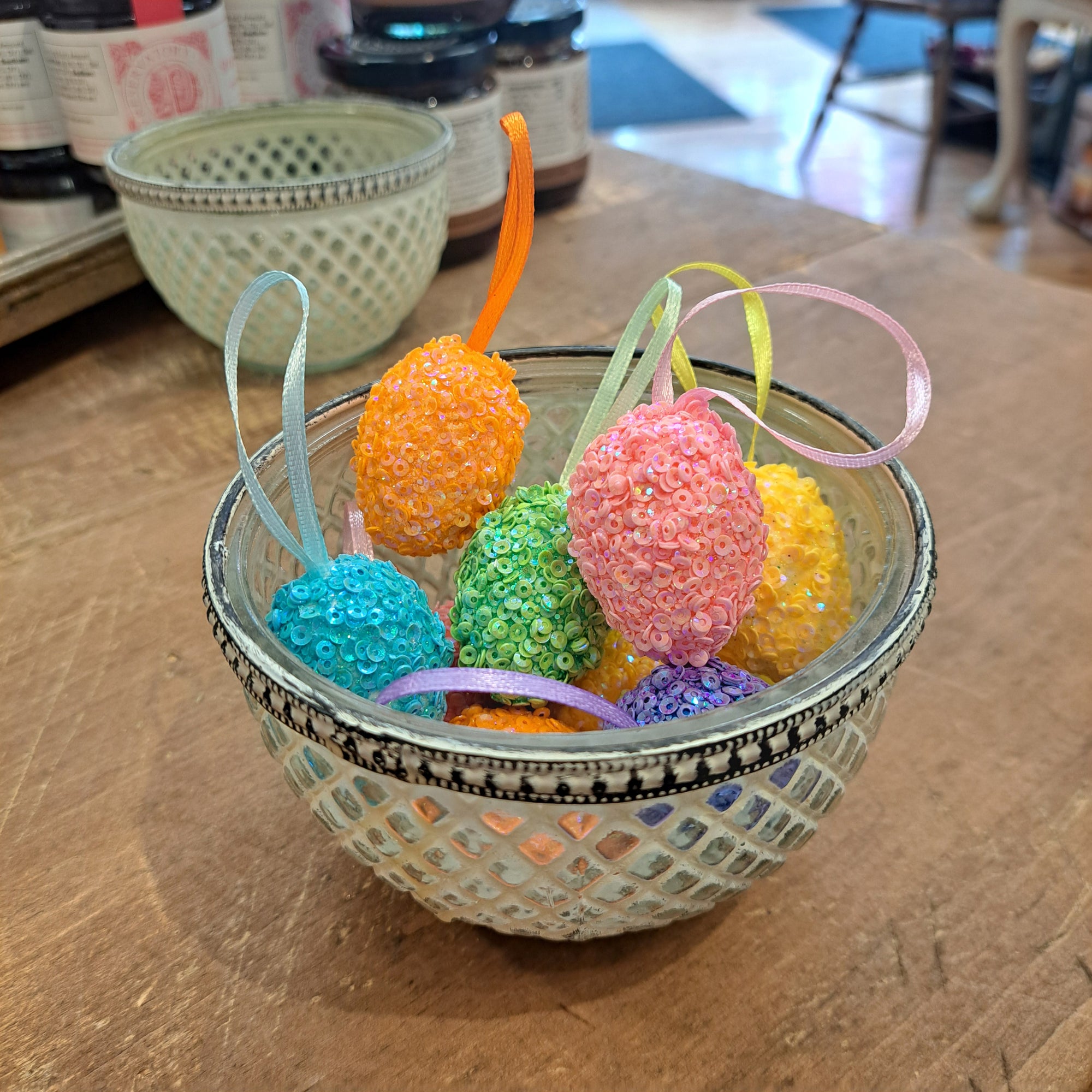 Sequinned Easter Egg