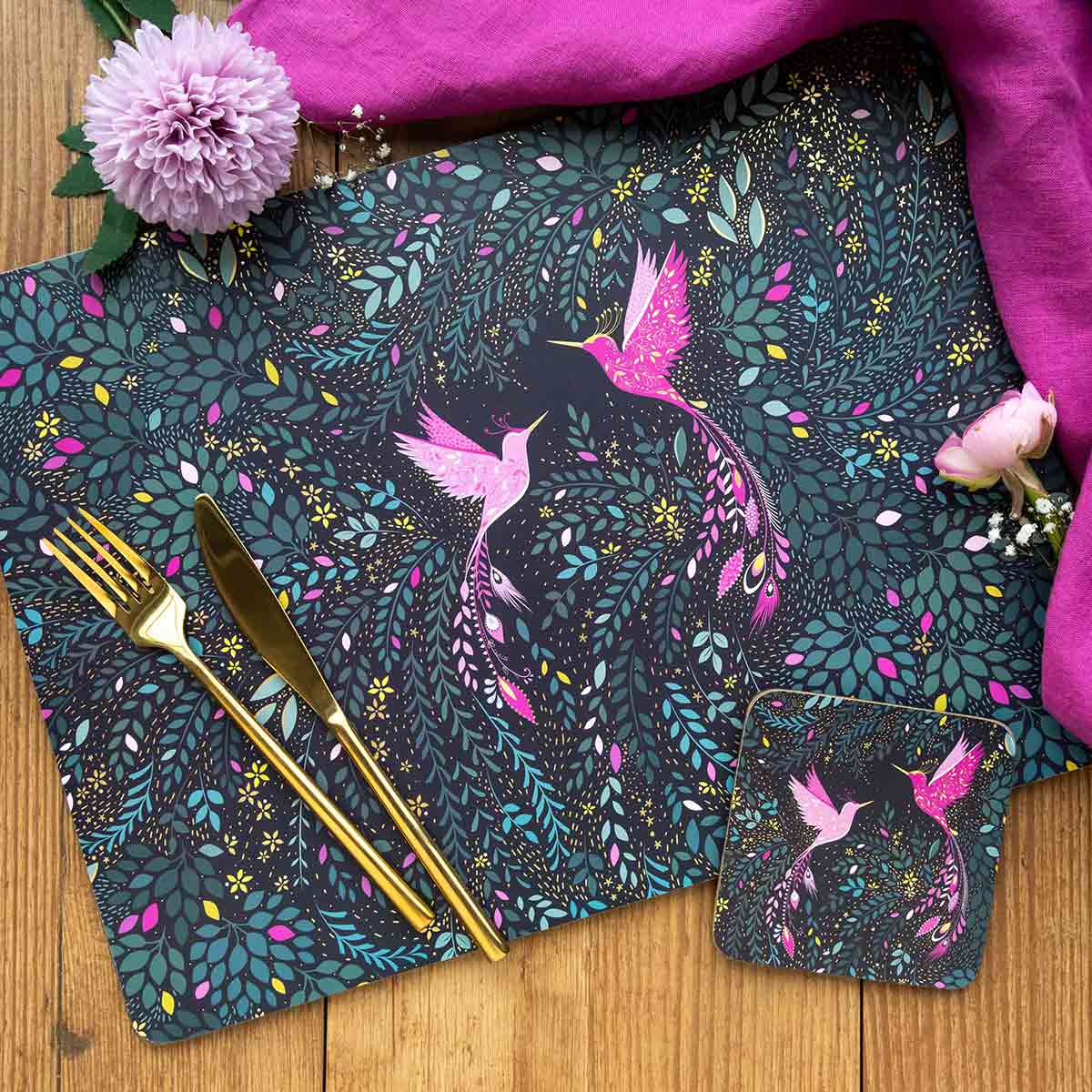 Hummingbird Placemats - Sara Miller x Pimpernel