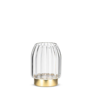 Gold & Glass LED Vase