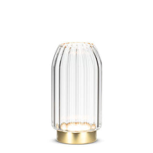 Gold & Glass LED Vase