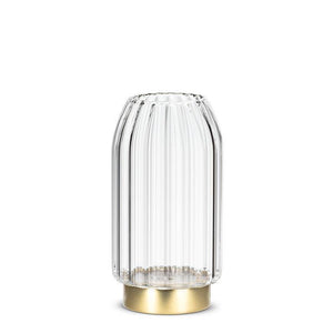 Gold & Glass LED Vase