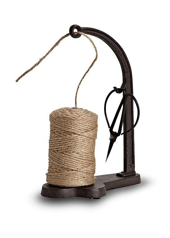 Cast Iron Twine Holder and Scissors