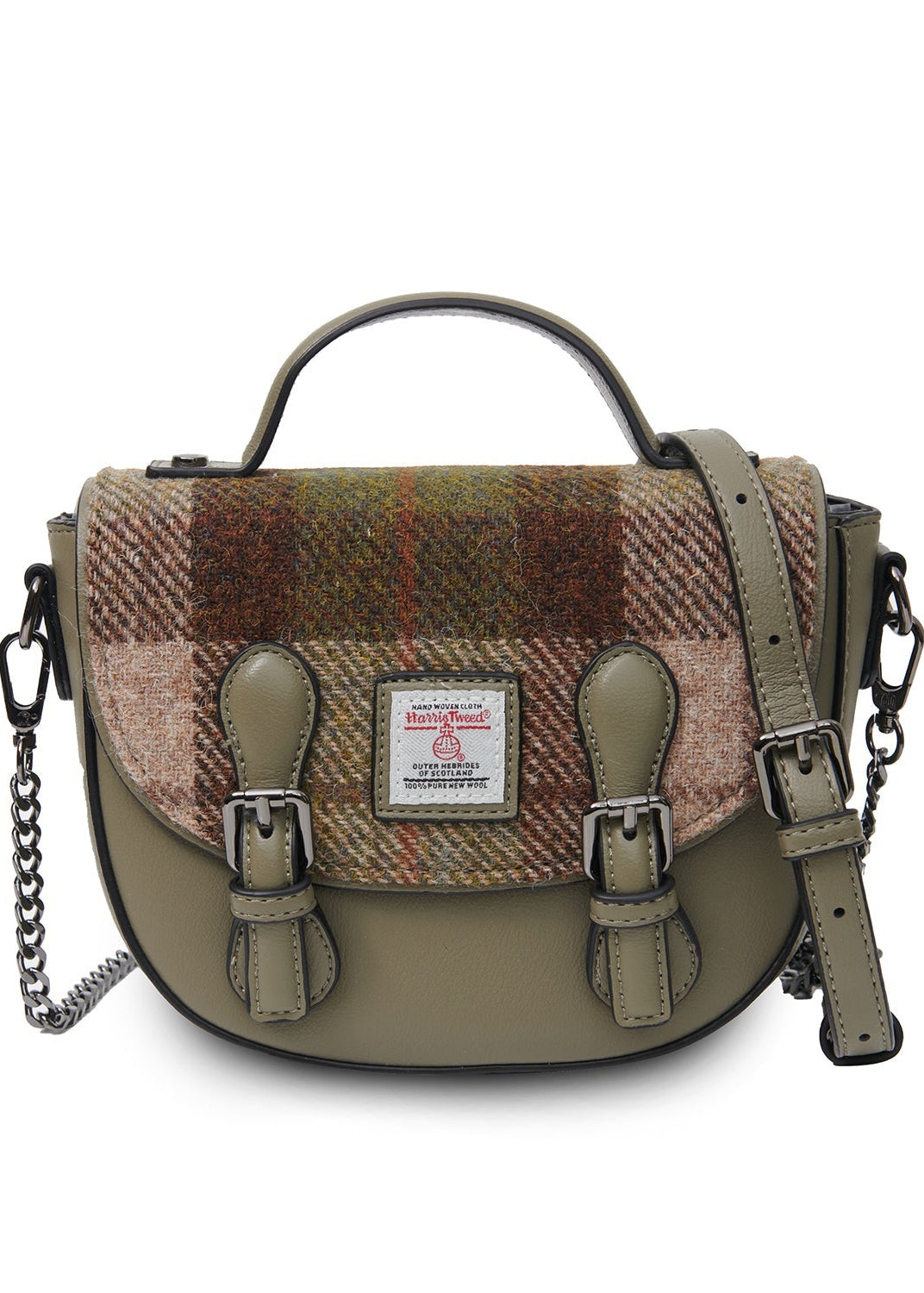 The Medium Cobble Satchel - Chestnut Tartan