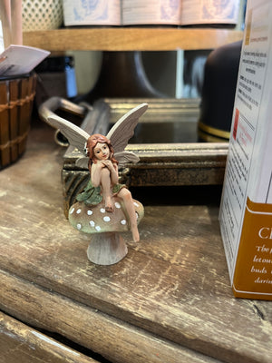 Mini Mushroom Fairy Figurines