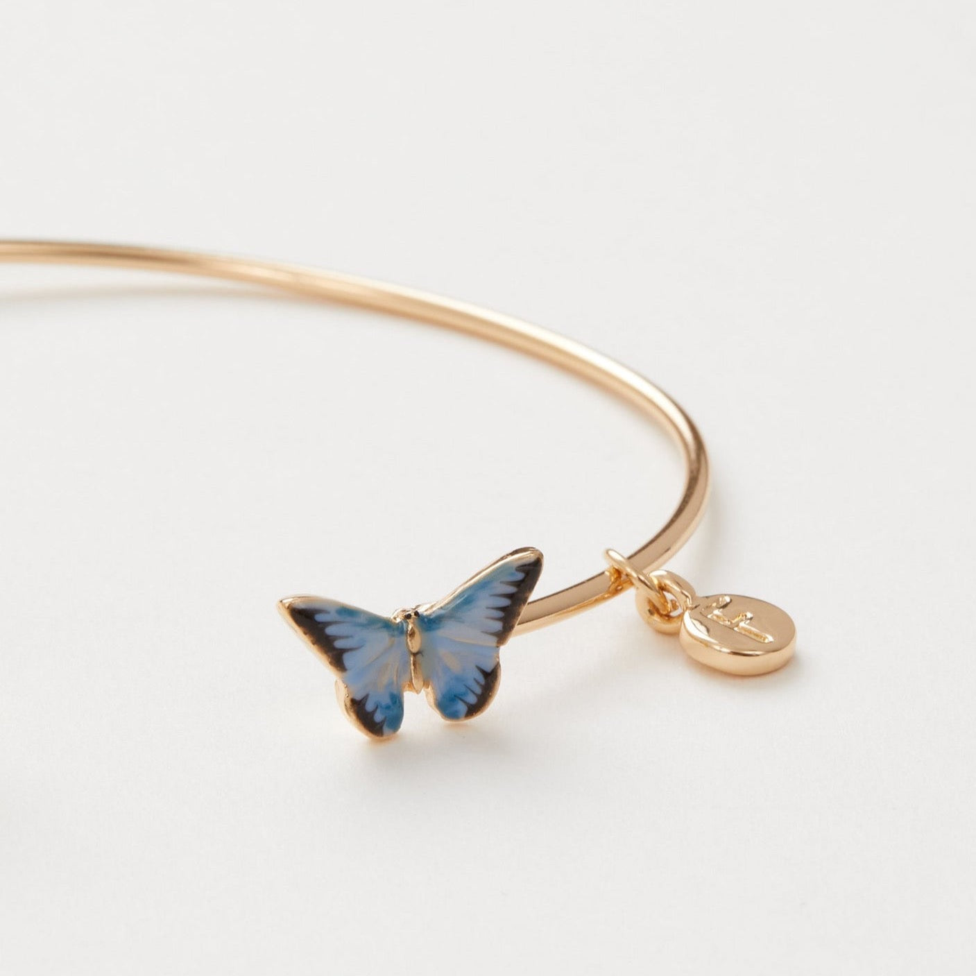 Blue Butterfly Bangle