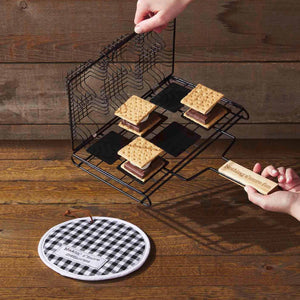 S'mores Basket and Pot Holder Set