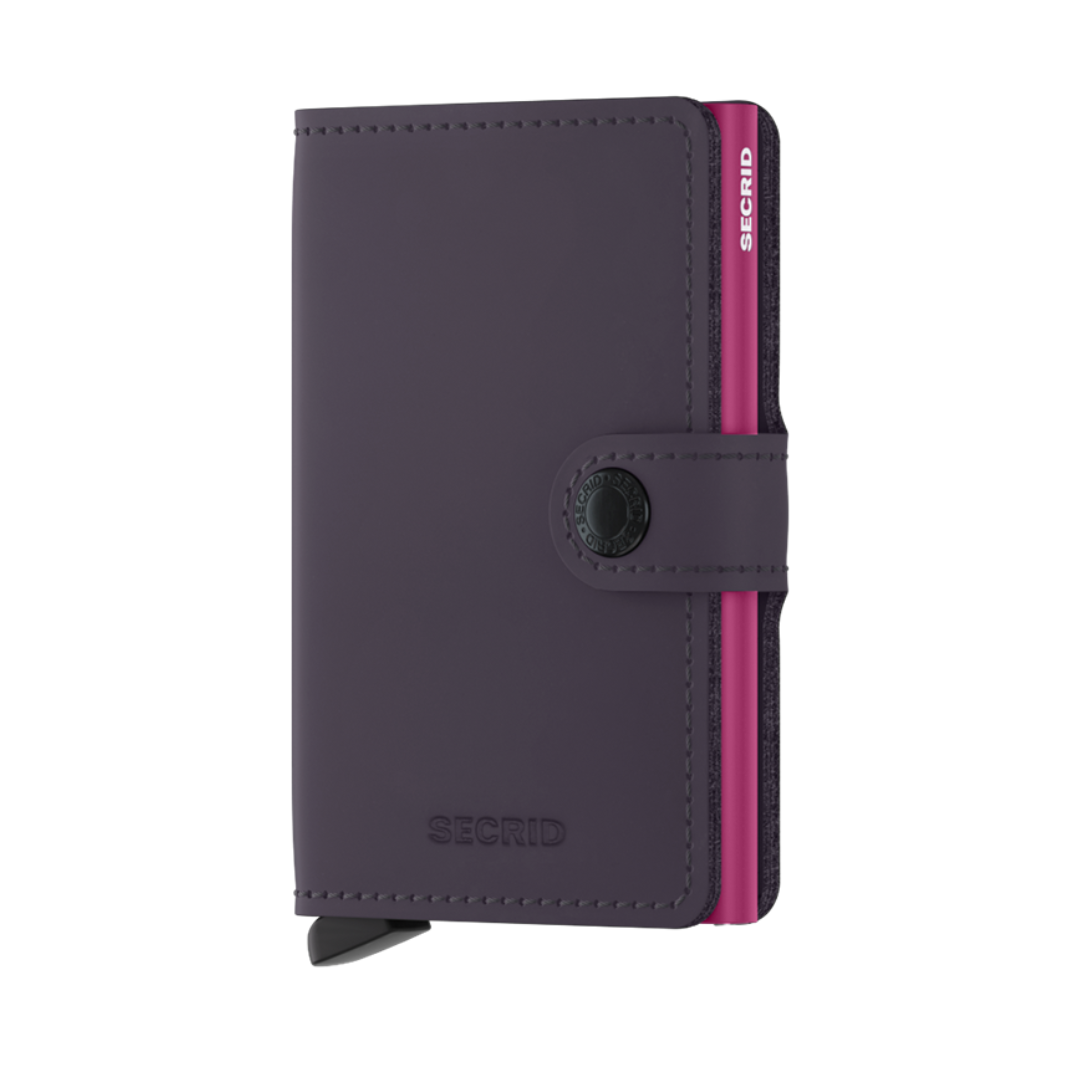 Secrid Miniwallet - Dark Purple & Fuchsia