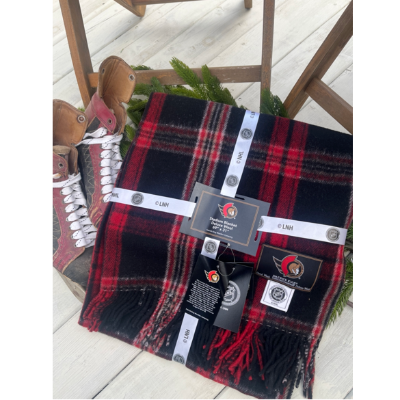 Ottawa Senators NHL Tartan Blanket