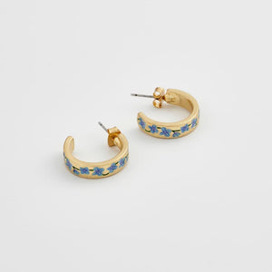 Forget-Me-Not Hoop Earrings