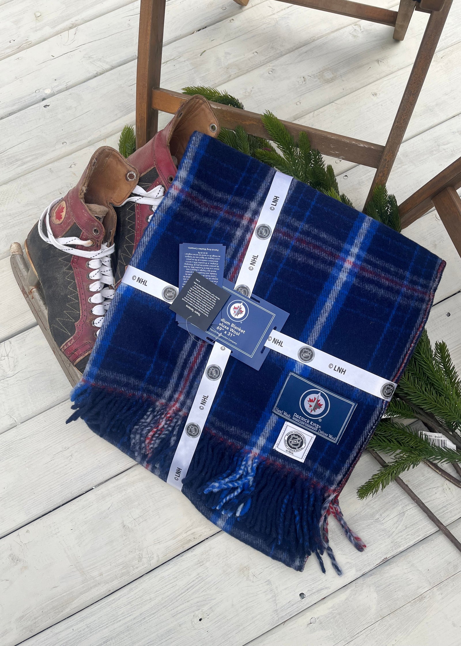 Winnipeg Jets NHL Tartan Blanket