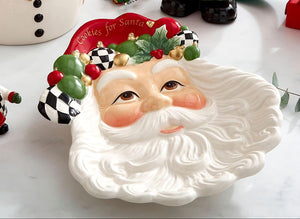Spode Cookies for Santa Plate – Festive Santa Serving Platter
