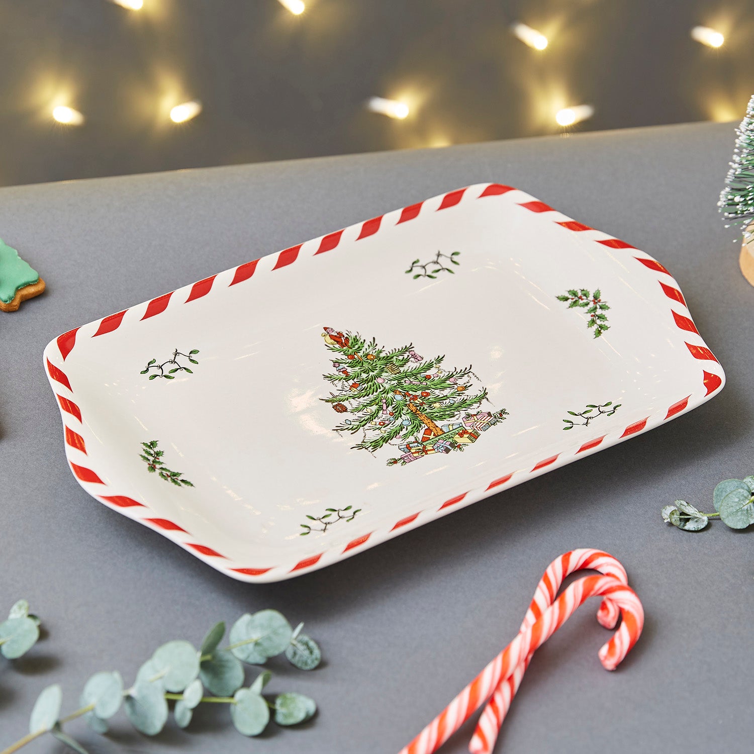 Spode Peppermint Dessert Tray