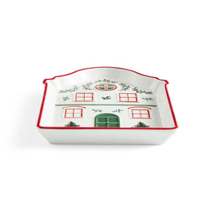 Spode Christmas Village Tidbit Tray