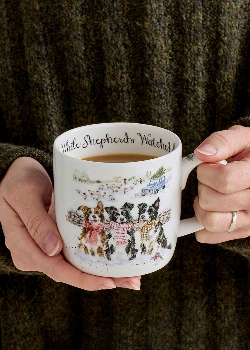 'While Shepherds Watched' 11oz Mug - Wrendale