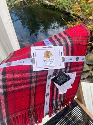 Chicago Blackhawks NHL Tartan Blanket