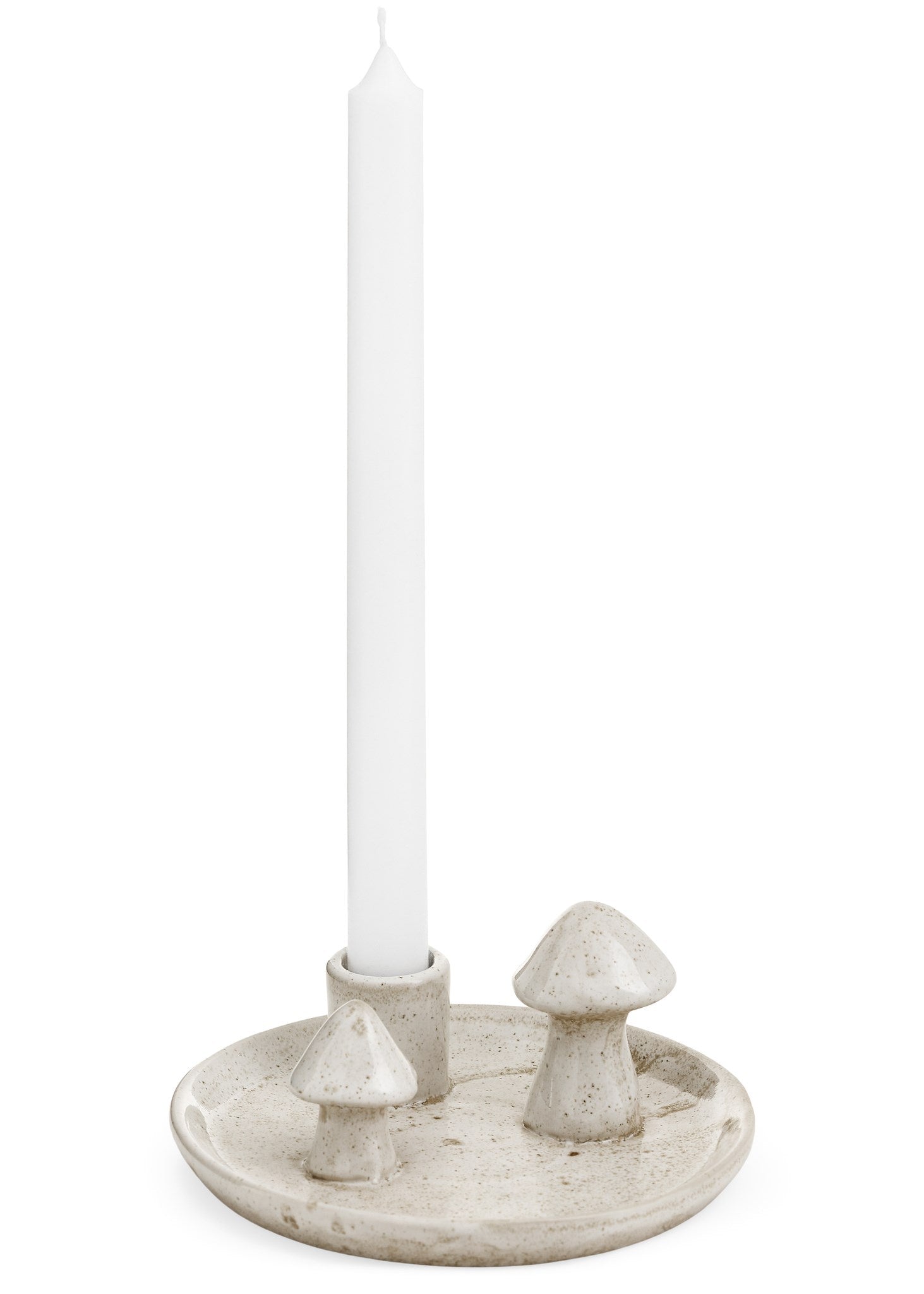 Porcelain Mushroom Candle Holder