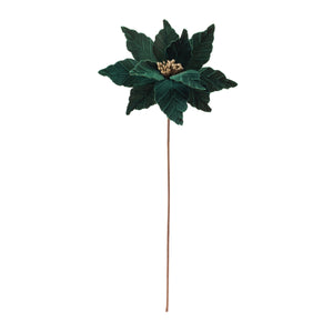 21” Emerald Velvet Poinsettia