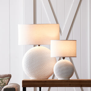 Dimpled Grey Lamp