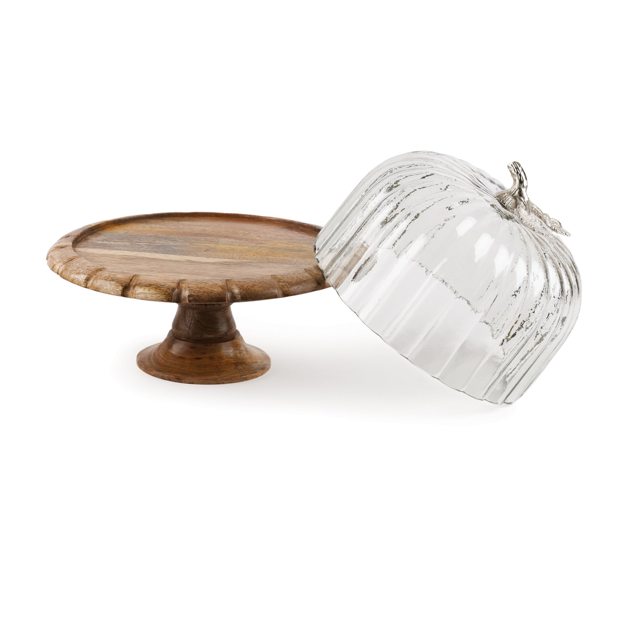 Harvest Pumpkin Cloche & Cake Pedestal