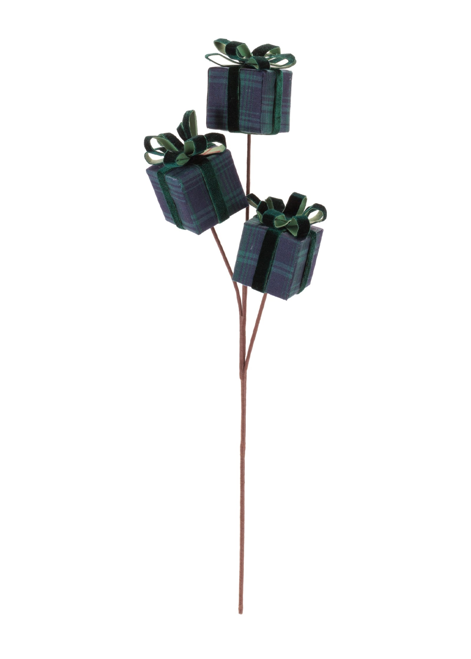 Tartan Christmas Present Spray