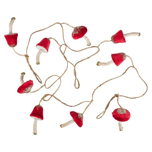 Rouge Velvet Mushroom Garland