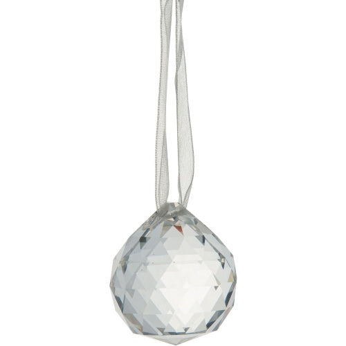 Glass Faceted Ornament