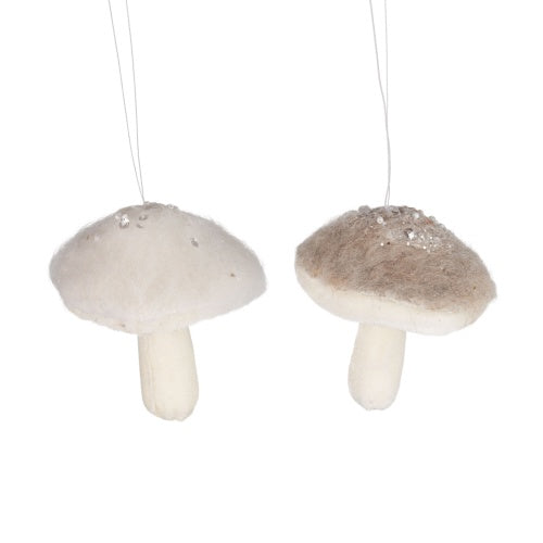 Nordic Neutrals Felted Sparkling Mushroom