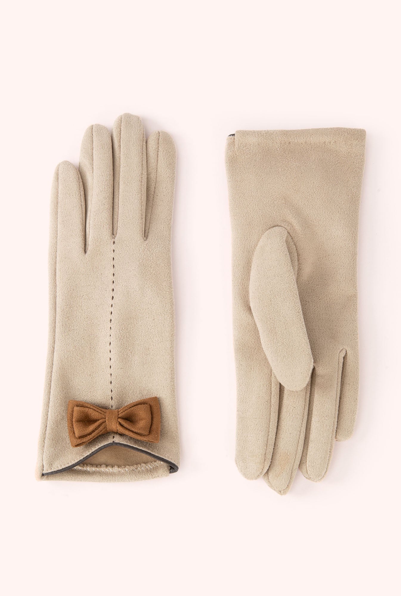 Adalyn Gloves - Chocolate & Taupe