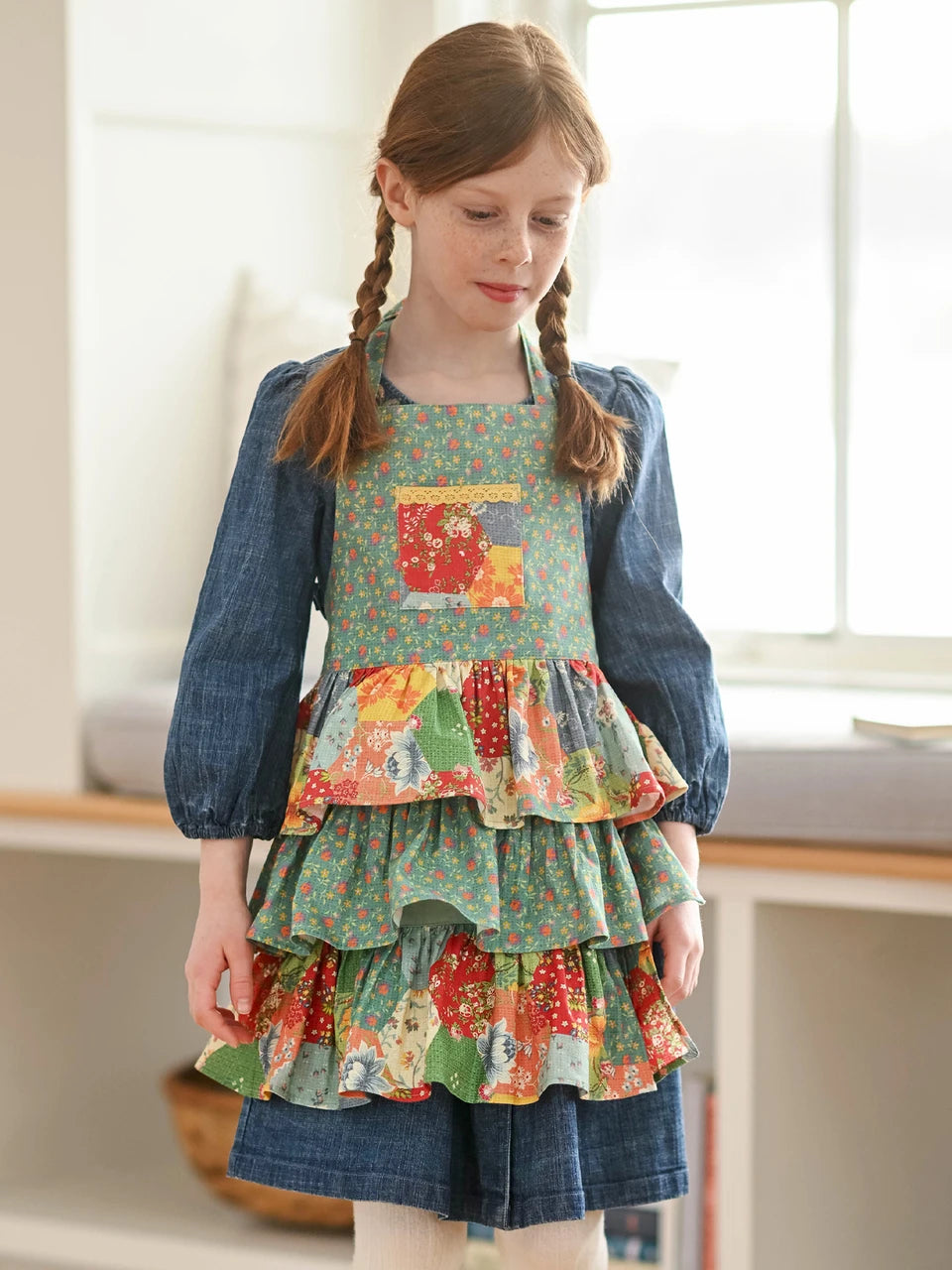 April Cornell County Fair Patchwork Kid's Apron