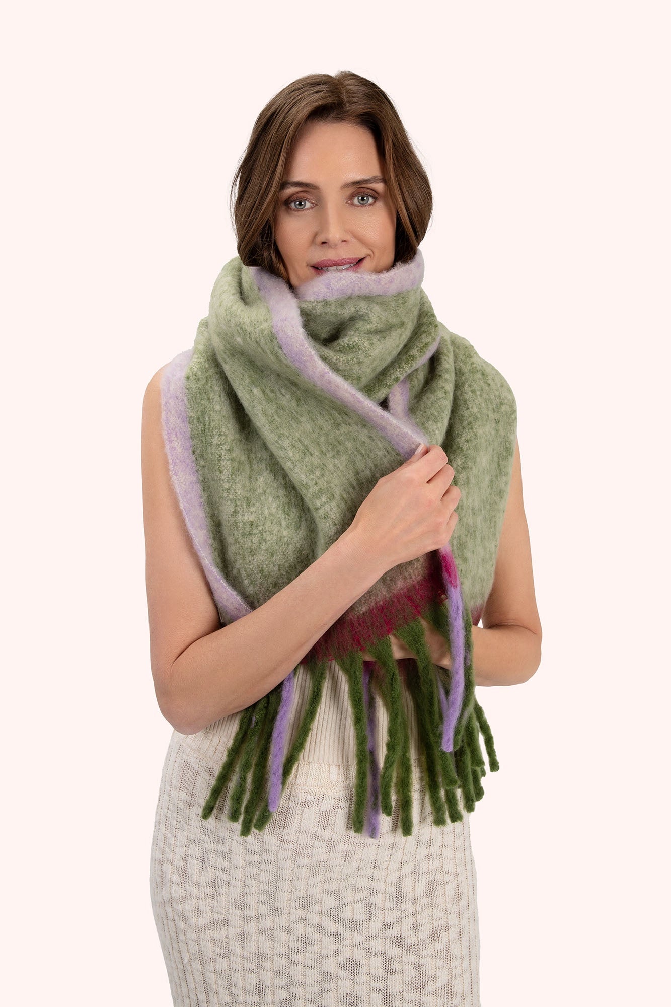 Aria Cozy Scarf. - Sage