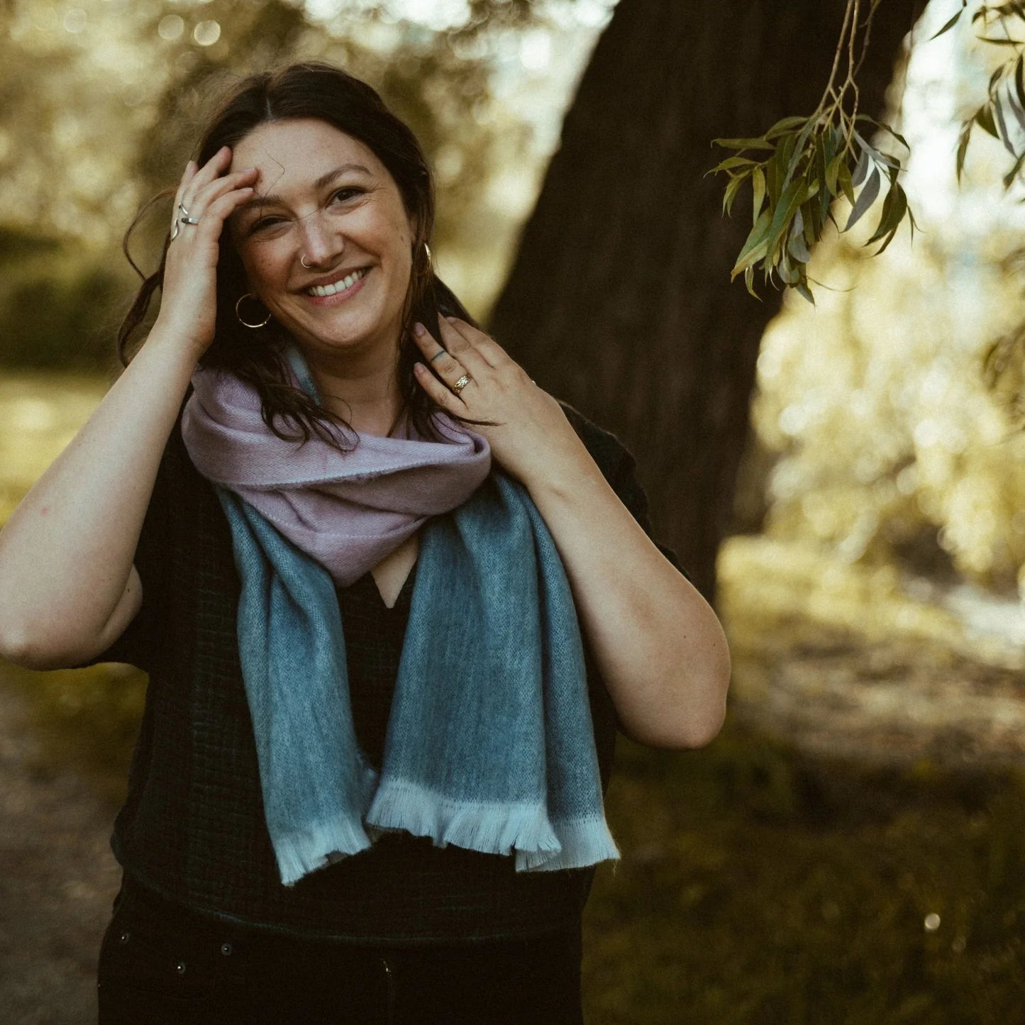 Ultra Soft Alpaca Scarf - Charm Block