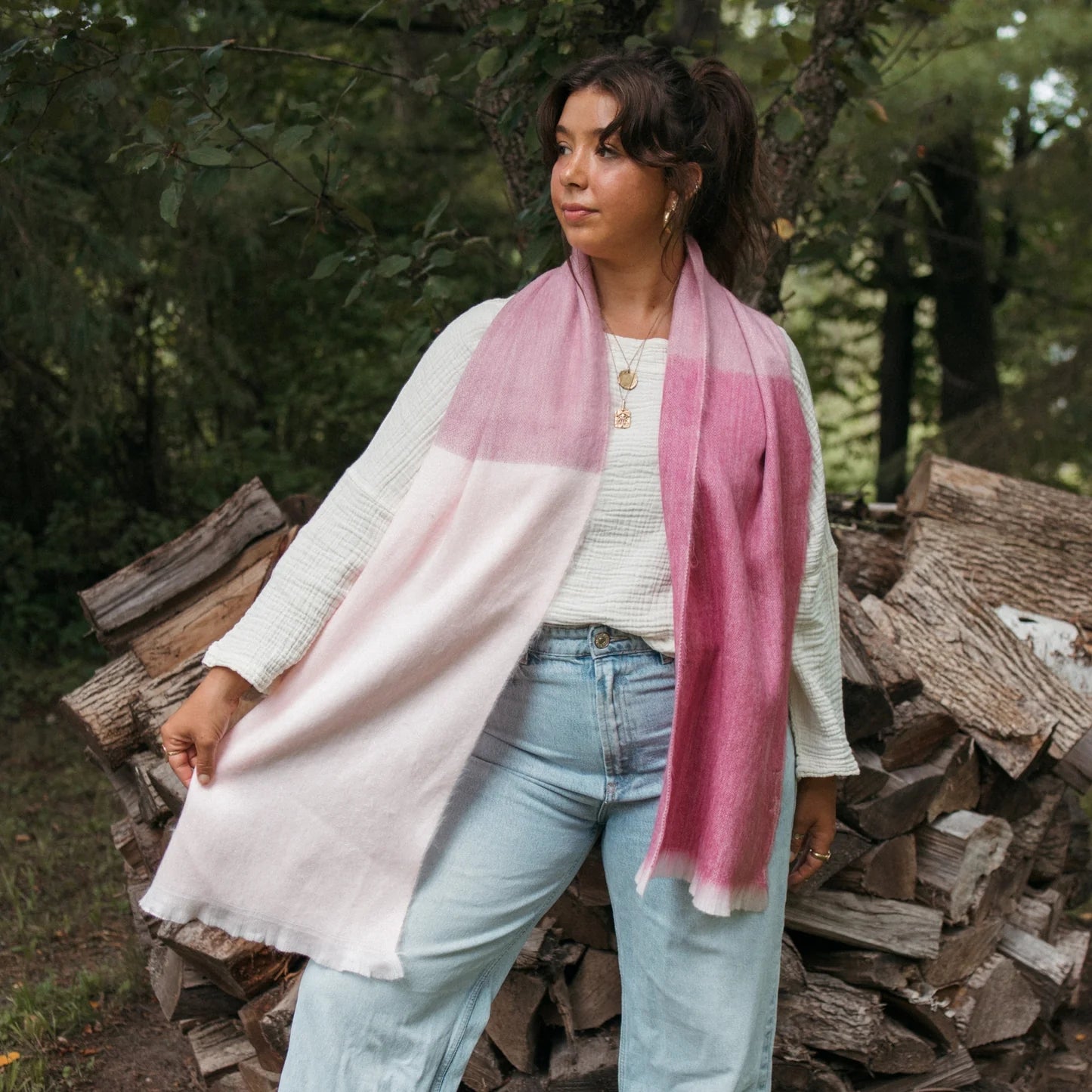 Ultra Soft Alpaca Scarf - Sorbet