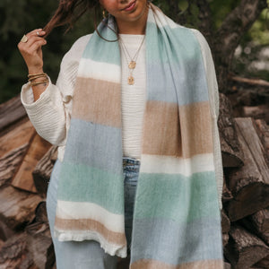 Ultra Soft Alpaca Scarf  - Cumulus Mood