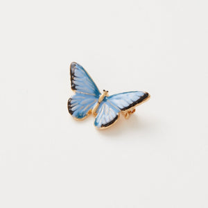 Blue Butterfly Brooch