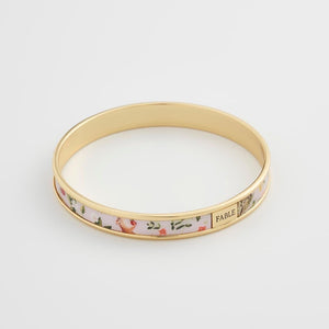 Meadow Creatures Printed Bangle - Lilac