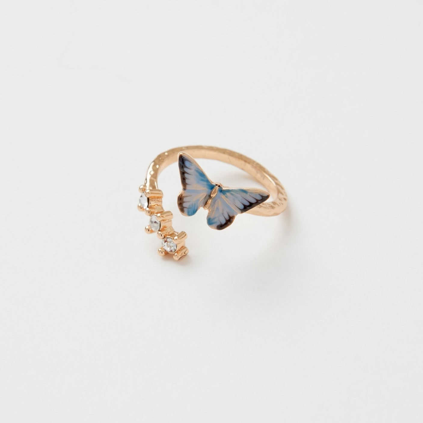 Blue Butterfly Ring