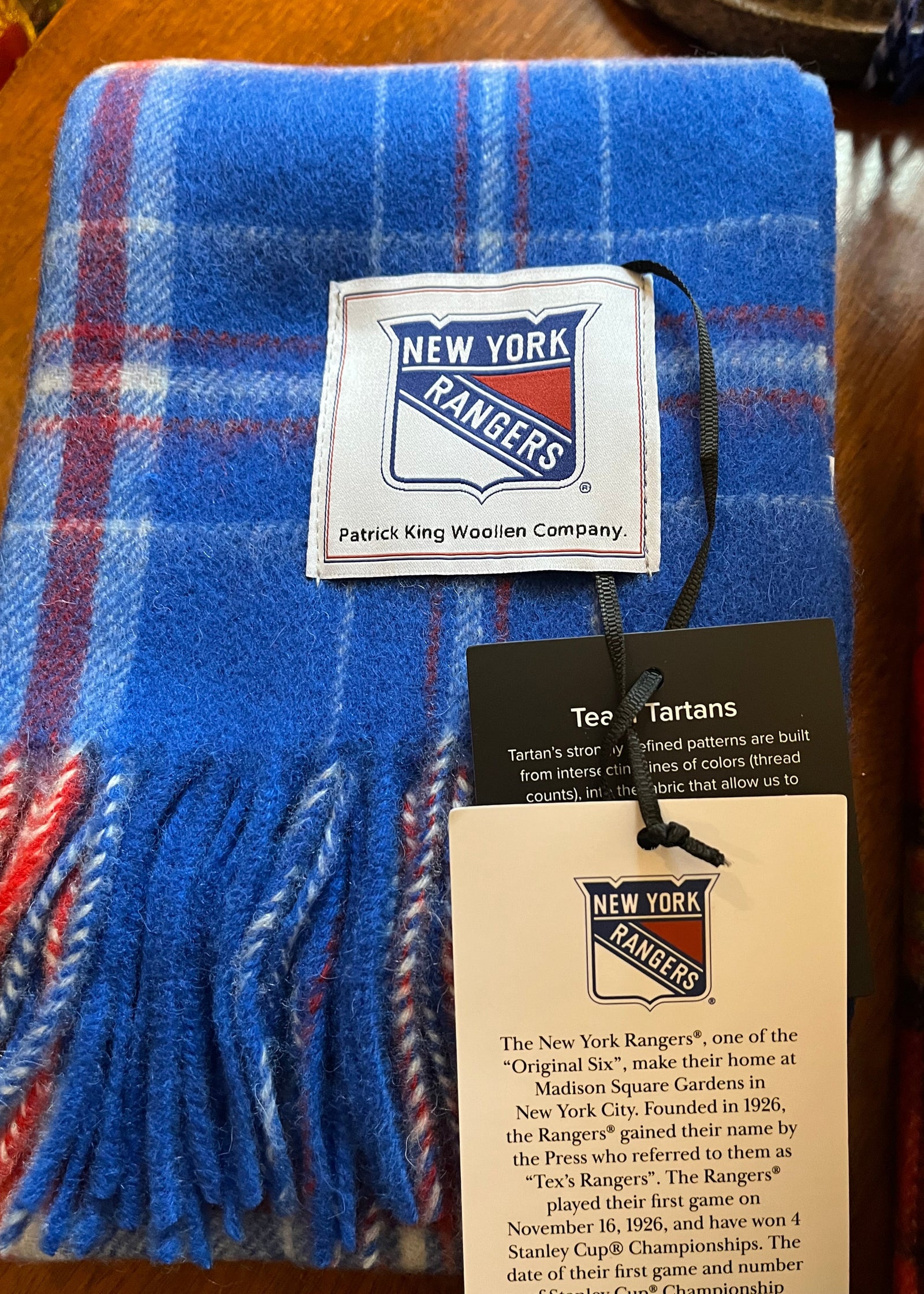 New York Rangers NHL Lambswool Scarf
