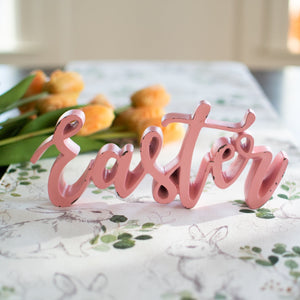 Cursive Easter Decor
