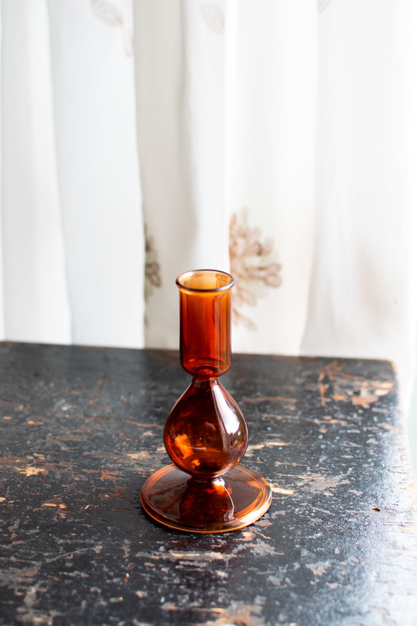 Carina Candle Holder - Amber