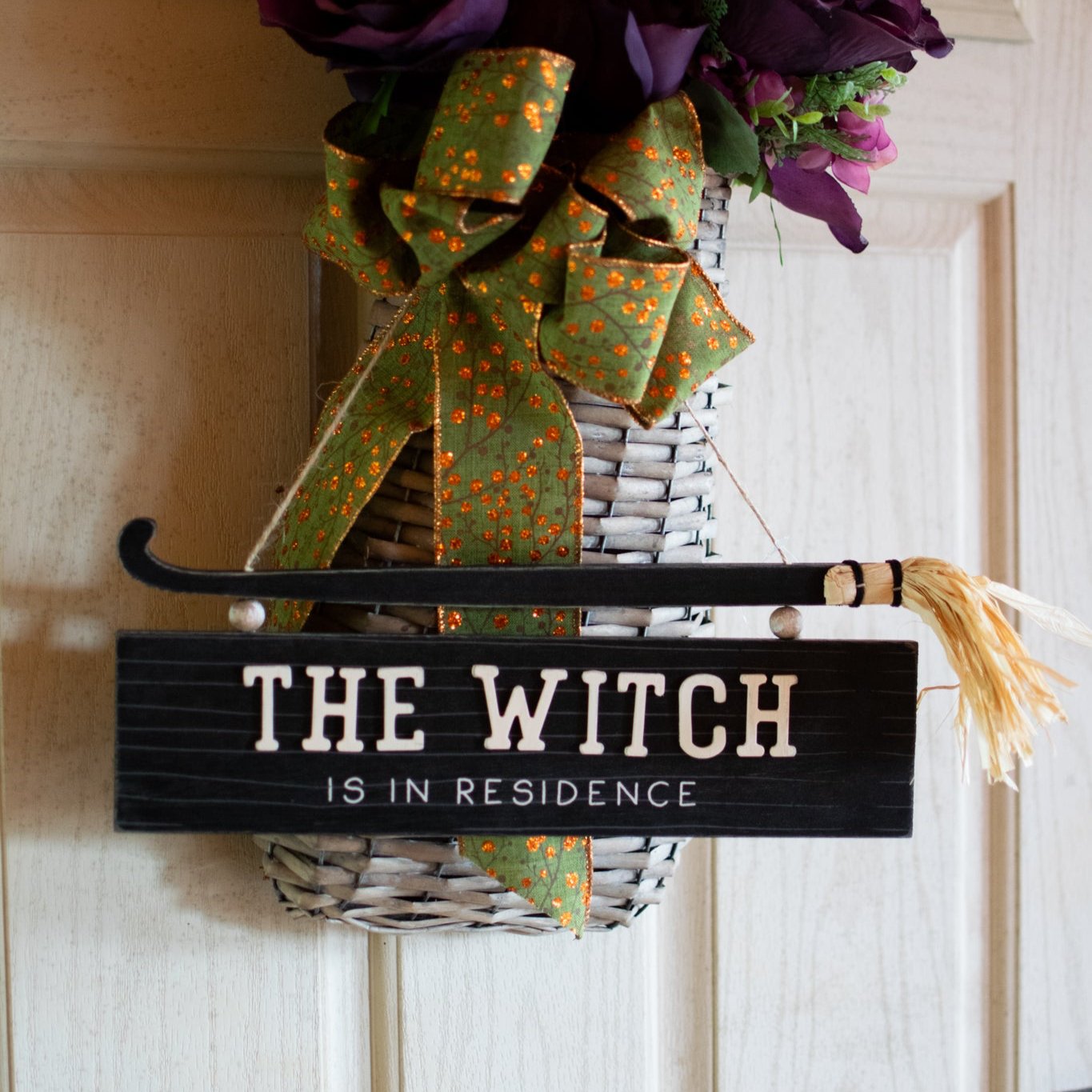 Witchy Broom Sign