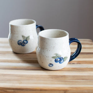 'Beautiful-in-Blue' Newfoundland Blueberry Pottery Mug