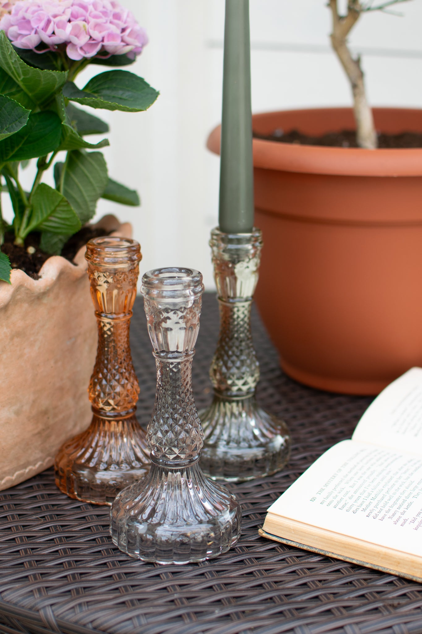 Palazzo Candle Holder - Moss